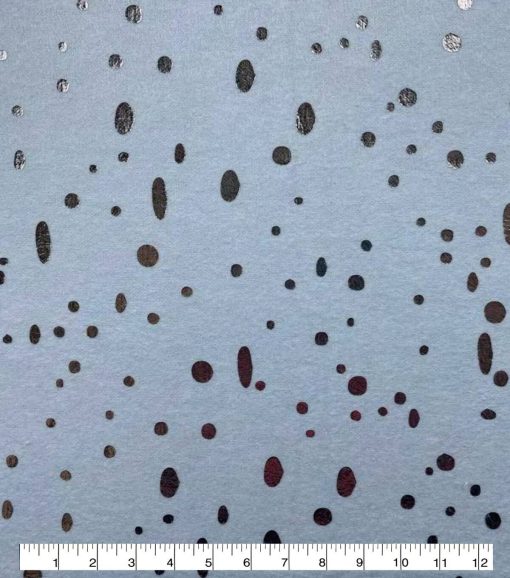Speckle Blue Foil Flannel Fabric - Image 3