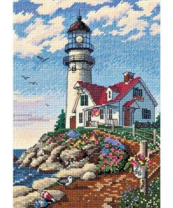 Dimensions Gold Counted Cross Stitch Kit Beacon At Rocky Point Petite