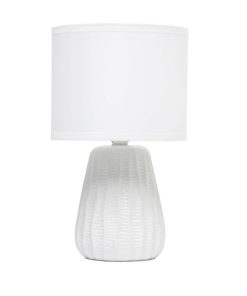 All The Rages 11 Ceramic Mini Desk Lamp With Fabric Shade