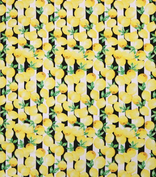 Lemon Stripe Super Snuggle Flannel Fabric - Image 2