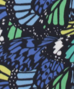 Blue Butterfly Wings Blizzard Fleece Fabric