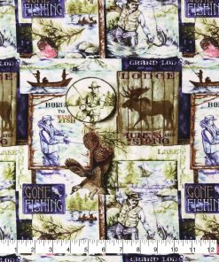 Lodge Patches Super Snuggle Flannel Fabric