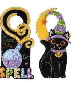 Bucilla 4.5 x 10 Spellbound Greetings Door Hanger Applique Kit 2ct