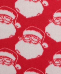 Santa on Red Blizzard Fleece Fabric
