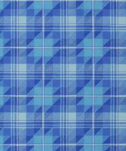 Blue Block Plaid Super Snuggle Flannel Fabric