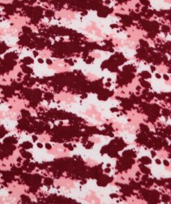 Pink Camouflage Anti Pill Fleece Fabric