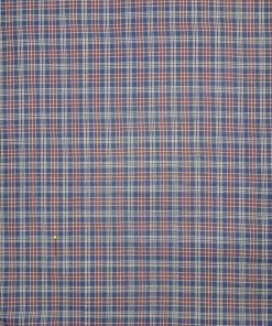Navy Plaid Yarn Dyed Patriotic Cotton Fabric