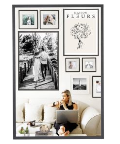 24 x 36 Black Thin Molding Poster Frame by Place   Time