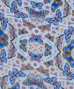 Spring Butterfly Sew Lush Fleece Fabric