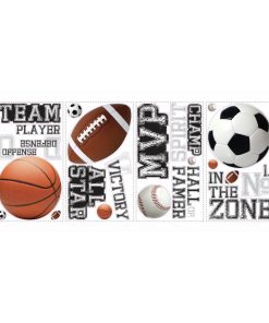 RoomMates Wall Decals All Star Sports Saying