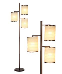 Brightech Liam LED Floor Lamp   Bronze