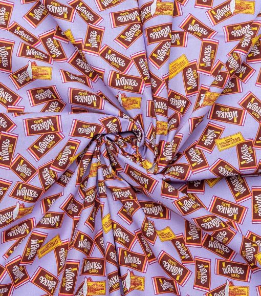 Willy Wonka Wonka Bar Cotton Fabric - Image 4