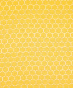 Yellow Honeycomb Quilt Cotton Fabric by Keepsake Calico
