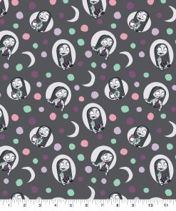 Sally Badges   Dots Nightmare Before Christmas Baby Cotton Fabric