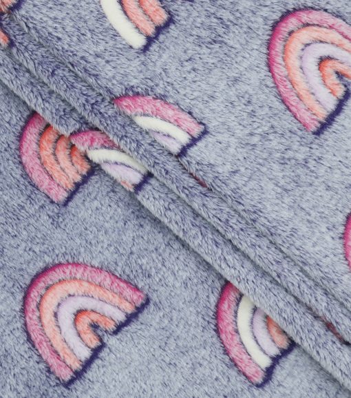 Sew Lush Rainbow Embossed Fleece Fabric - Image 2