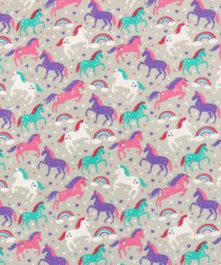 Stars   Hearts Unicorns Super Snuggle Flannel Fabric