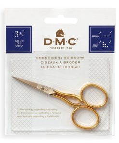 DMC Embroidery Scissors 3 3/4 Gold/Silver