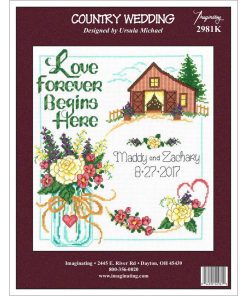 Imaginating 10.5 x 11.5 Country Wedding Counted Cross Stitch Kit