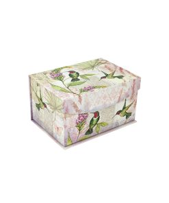 8 Pink Hummingbirds Fliptop Box by Place   Time