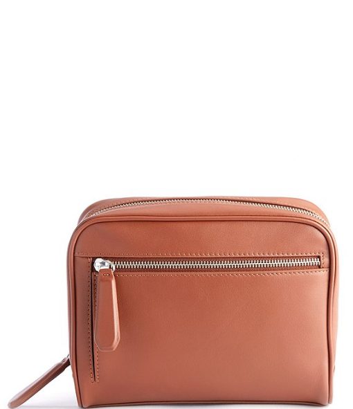 Leather Contemporary Toiletry Bag - Image 6