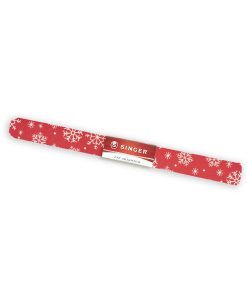 Singer 18 x 21 Snowflakes on Red Christmas Cotton Fabric Quarter 1pc
