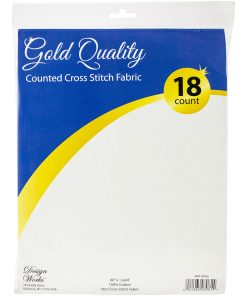 Design Works 36 x 60 Gold Quality Aida 18 Count Cross Stitch Fabric