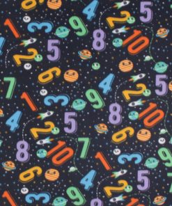Numbers Blizzard Fleece Fabric