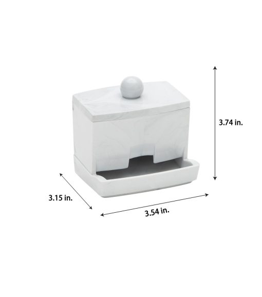 Simplify 4 Marble Q Tip Box