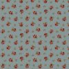 Roses on Blue Premium Cotton Fabric