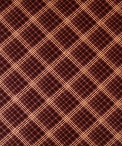 Bias Plaid Brown Cotton Fabric by Keepsake Calico