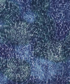 Blue Abstract Swirl Anti Pill Plush Fleece Fabric