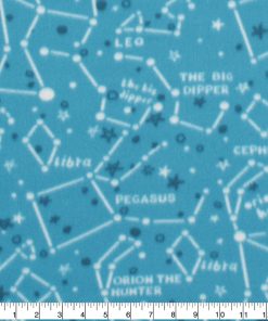 Constellation Doodle Blizzard Fleece Fabric