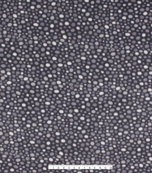 Black White Dots Blizzard Fleece Fabric - Image 4
