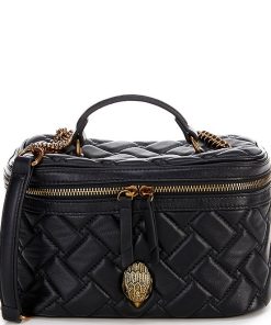 Kensington Quilted Leather Vanity Case