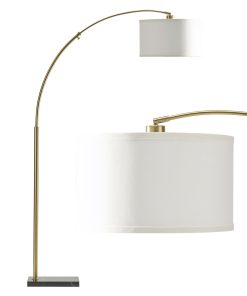 Brightech Logan LED Floor Lamp   Brass