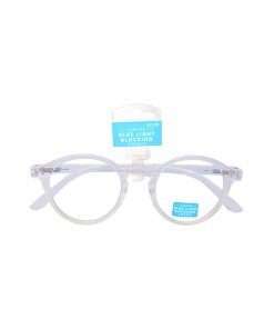Youth Round Clear Blue Light Glasses