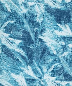 Blue Winter Scape Icicles Luxe Fleece Fabric