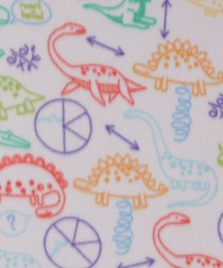 Science Dinos Blizzard Fleece Fabric