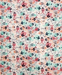 Super Snuggle Pattern Trap Fish Flannel Fabric