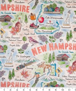 New Hampshire Cotton Fabric State Pride
