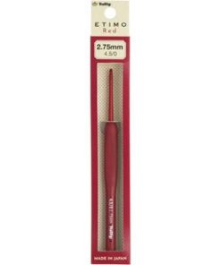 Tulip Etimo Red Crochet Hook W/ Cushion Grip-2.75mm