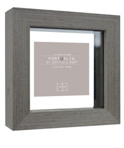 Sheffield Home 4 Gray Portfolio Casual Rustic Floating Frame
