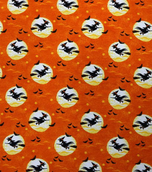 Witches   Moons Super Snuggle Flannel Fabric