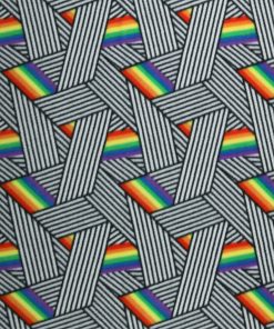 Pride Crossed Lines Anti Pill Fleece Fabric