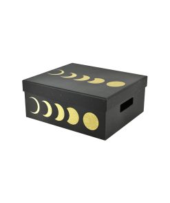 13 Moon on Black Rectangle Box by Place   Time