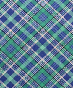 Blue Green Bias Plaid Super Snuggle Flannel Fabric