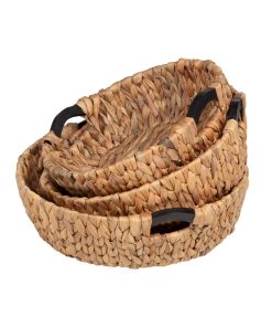 Honey Can Do 3ct Woven Water Hyacinth Baskets