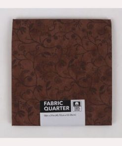 18 x 20 Brown Flourish Cotton Fabric Quarter 1pc by Keepsake Calico