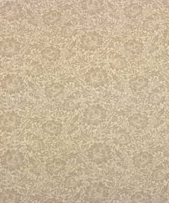 108 White Floral Print Wide Flannel Fabric