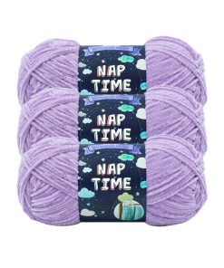 Lion Brand Nap Time 306yds Worsted Polyester Yarn 3 Bundle